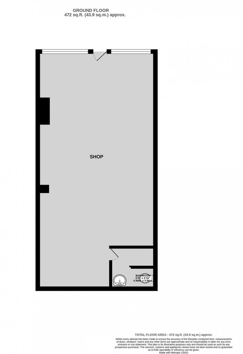 Floorplan for Coldharbour Road, Redland, Bristol