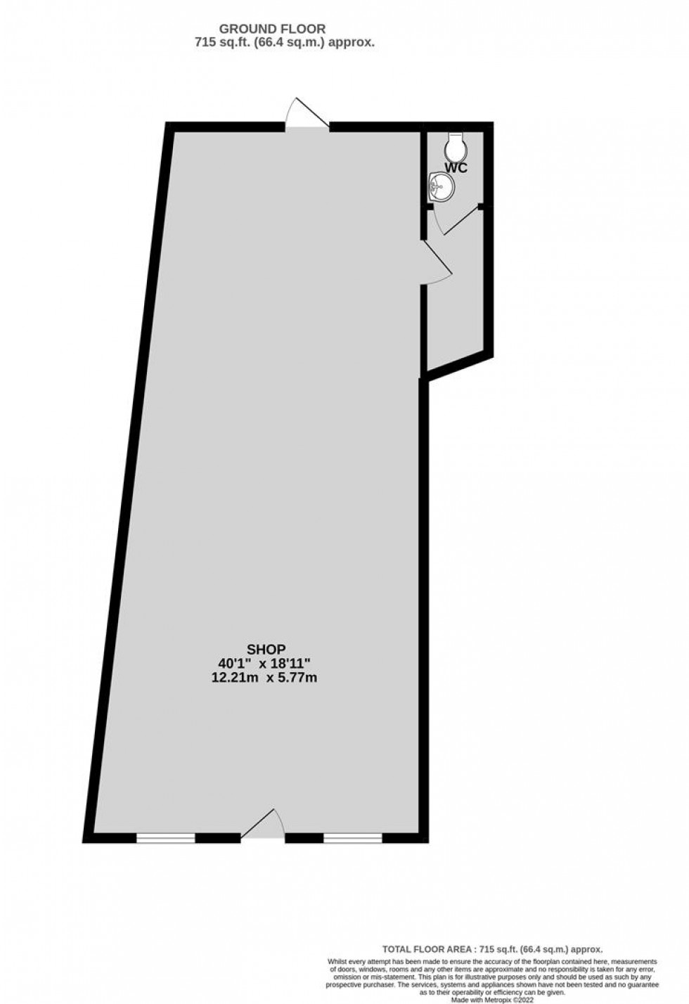 Floorplan for Filwood Broadway, Knowle, Bristol