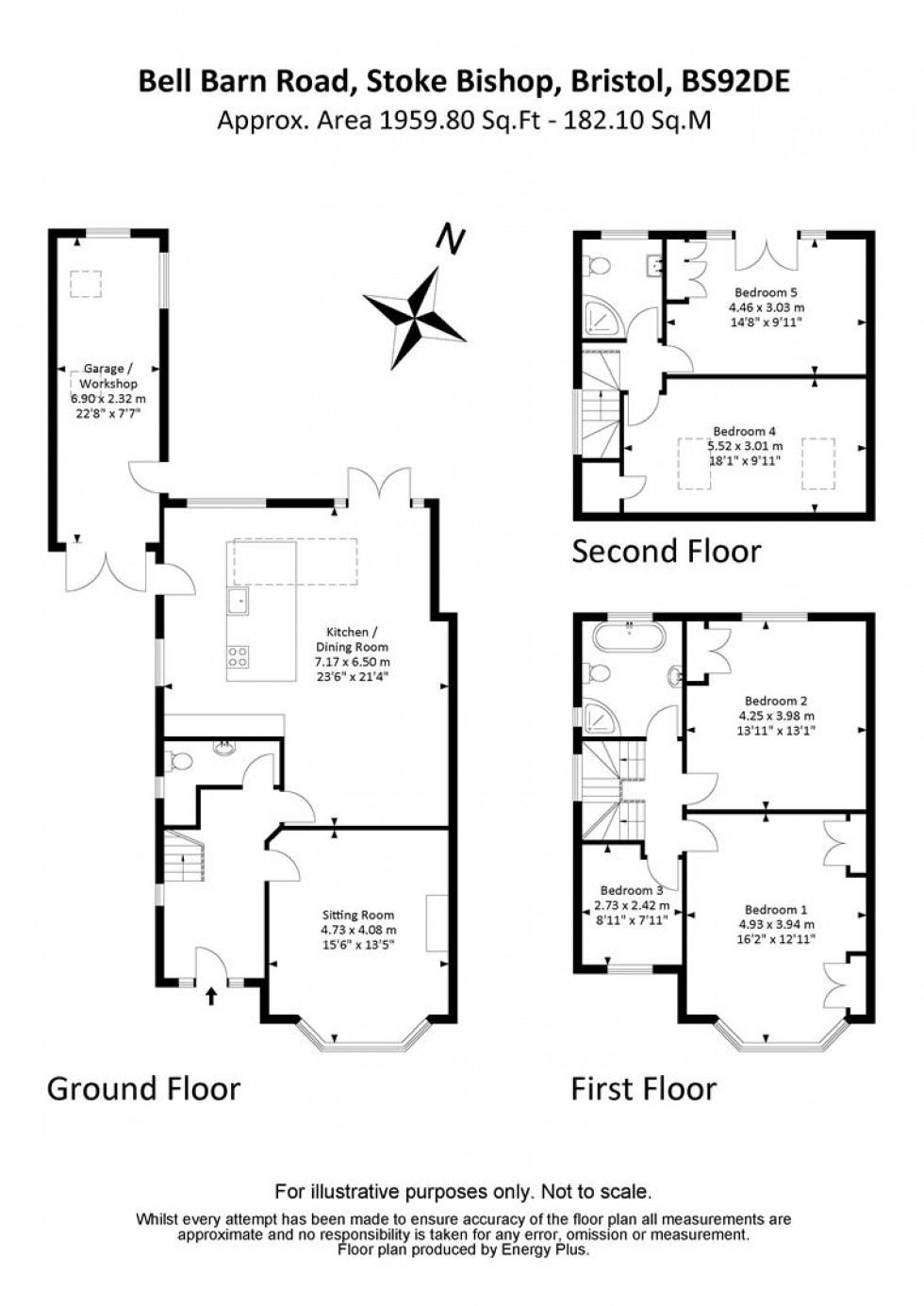 Floorplan for Bell Barn Road, Stoke Bishop, Bristol, BS9