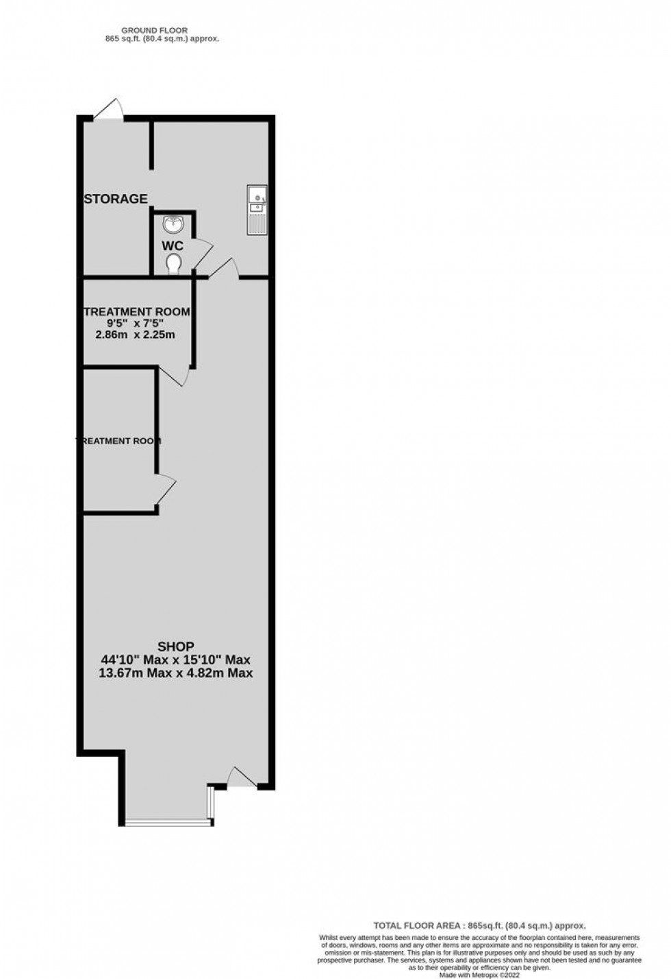 Floorplan for Sandy Park Road, Brislington, Bristol