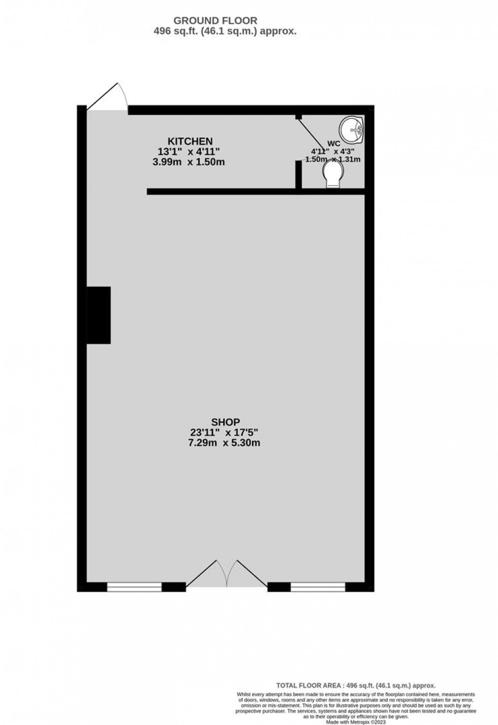 Floorplan for Broad Street, Staple Hill, Bristol