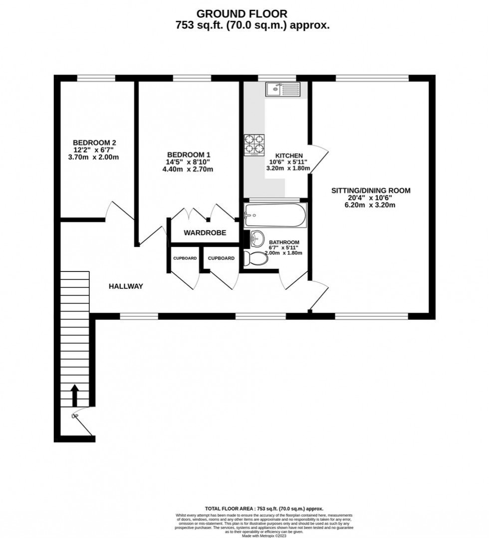 Floorplan for Fallodon Way, Henleaze, Bristol BS9