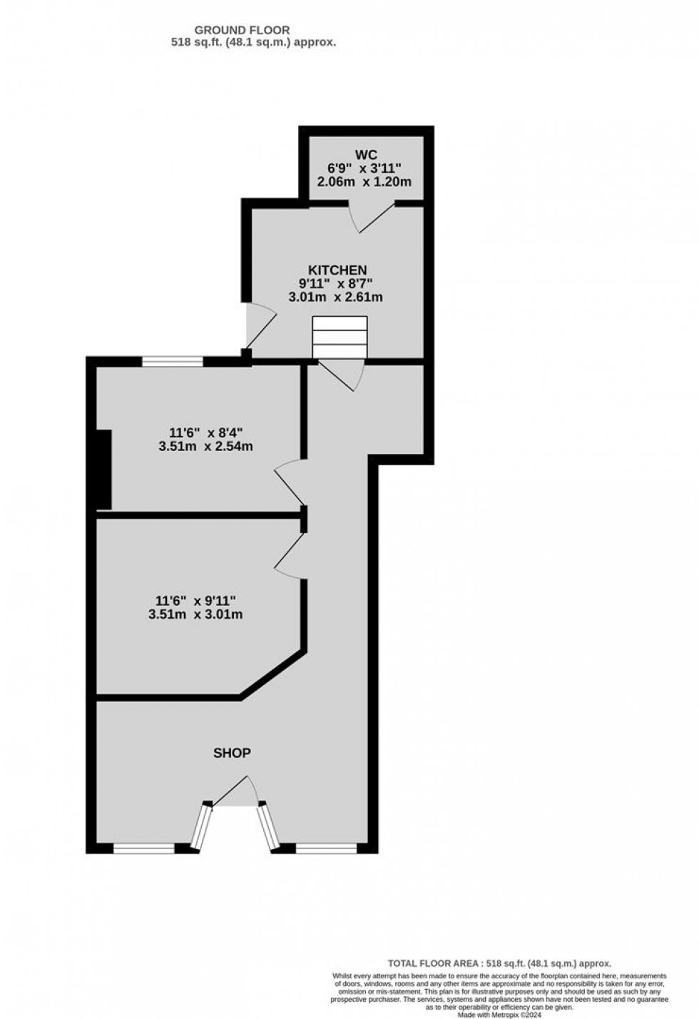 Floorplan for Wick Road, Brislinton, Bristol