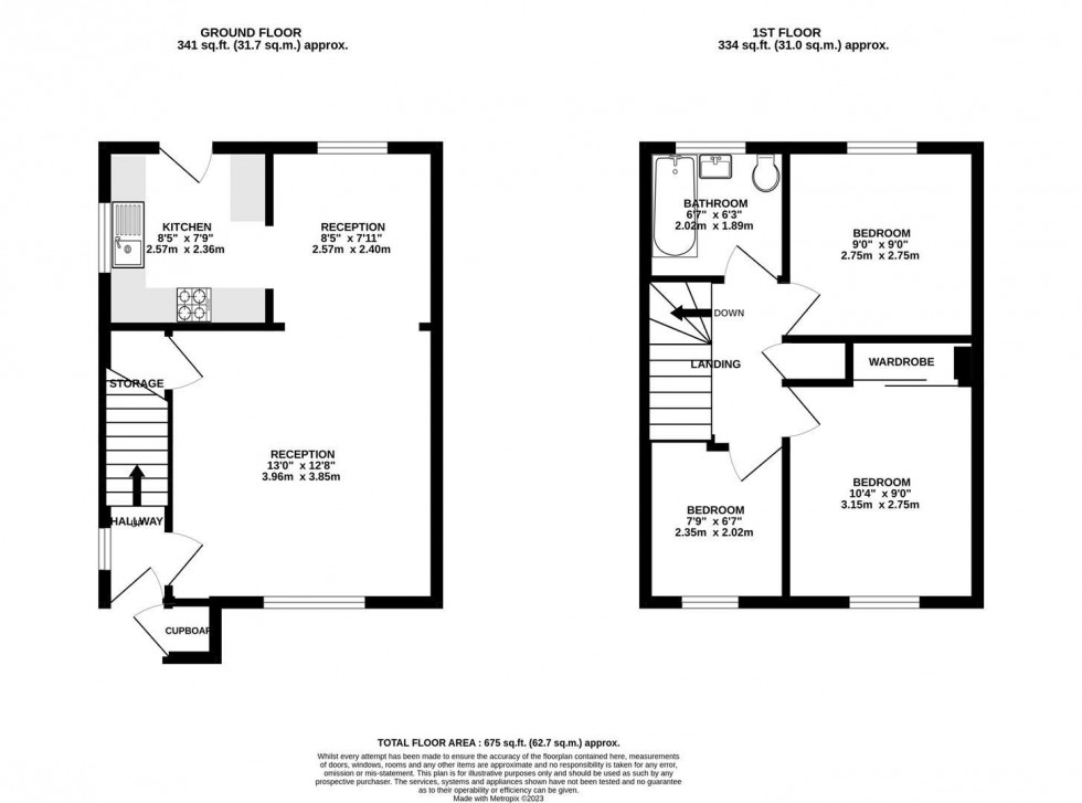 Floorplan for Grange Close North | Henleaze