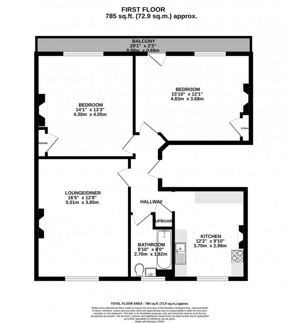 Floorplan for Coldharbour Road | Redland