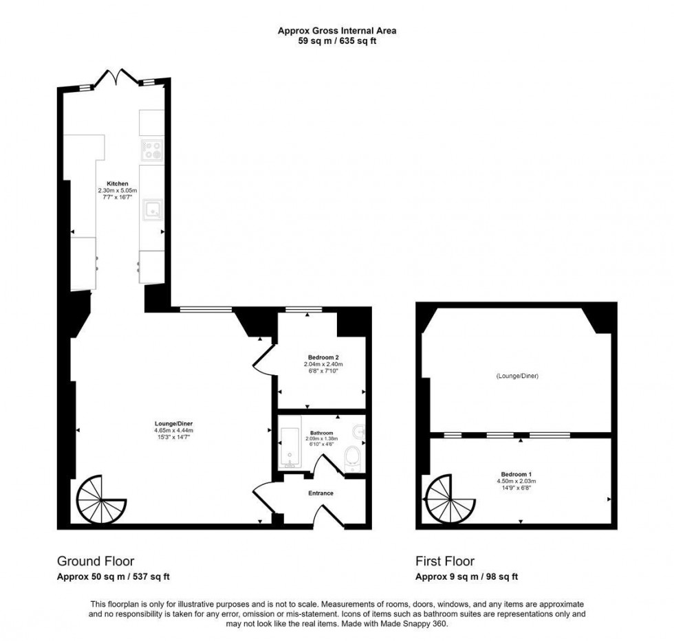 Floorplan for Royal York Crescent | Clifton