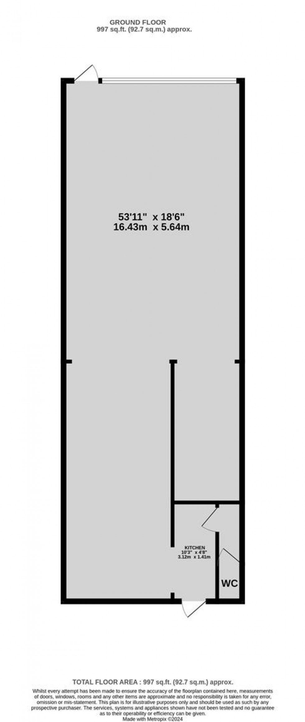 Floorplan for Henleaze Road, Bristol