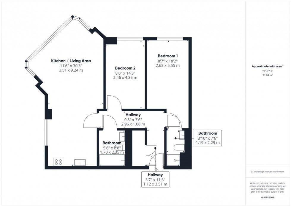 Floorplan for Hannover Quay, Bristol