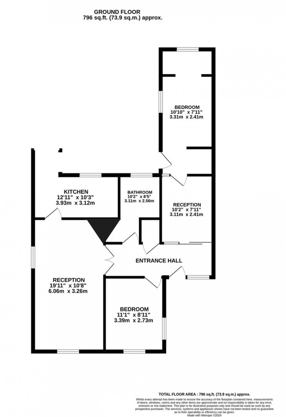 Floorplan for Church Road, Severn Beach, Bristol