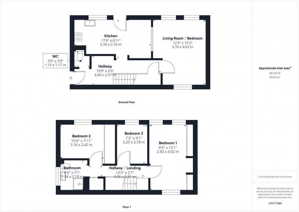 Floorplan for Twenty Acres Road, Brentry, Bristol