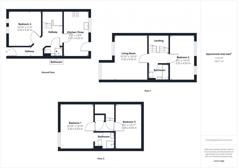 Floorplan for Dirac Road, Ashley Down, Bristol