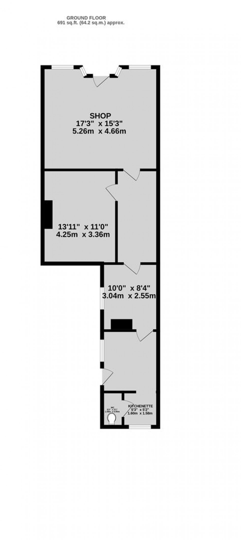 Floorplan for High Street, Staple Hill, Bristol