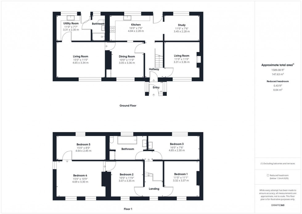 Floorplan for Grange Road, Tuffley, Gloucester