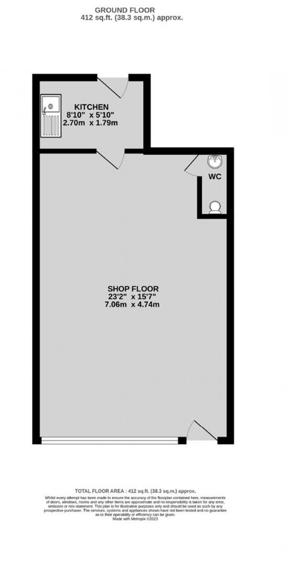 Floorplan for Fishponds Road, Fishponds, Bristol