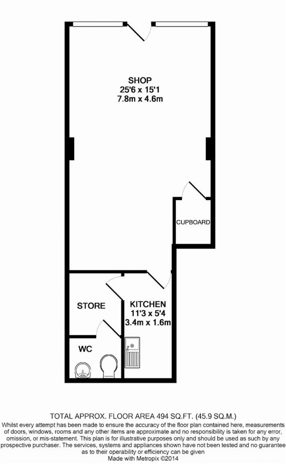 Floorplan for North Street, Bristol