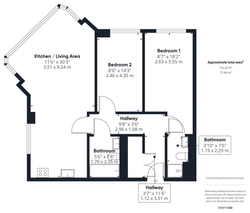 Floorplan for Hannover Quay | City Centre