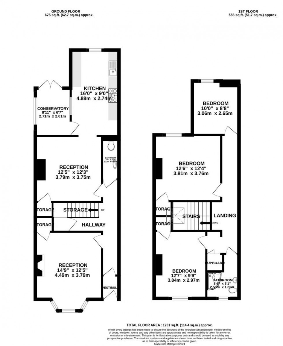 Floorplan for Berkeley Road | Westbury Park