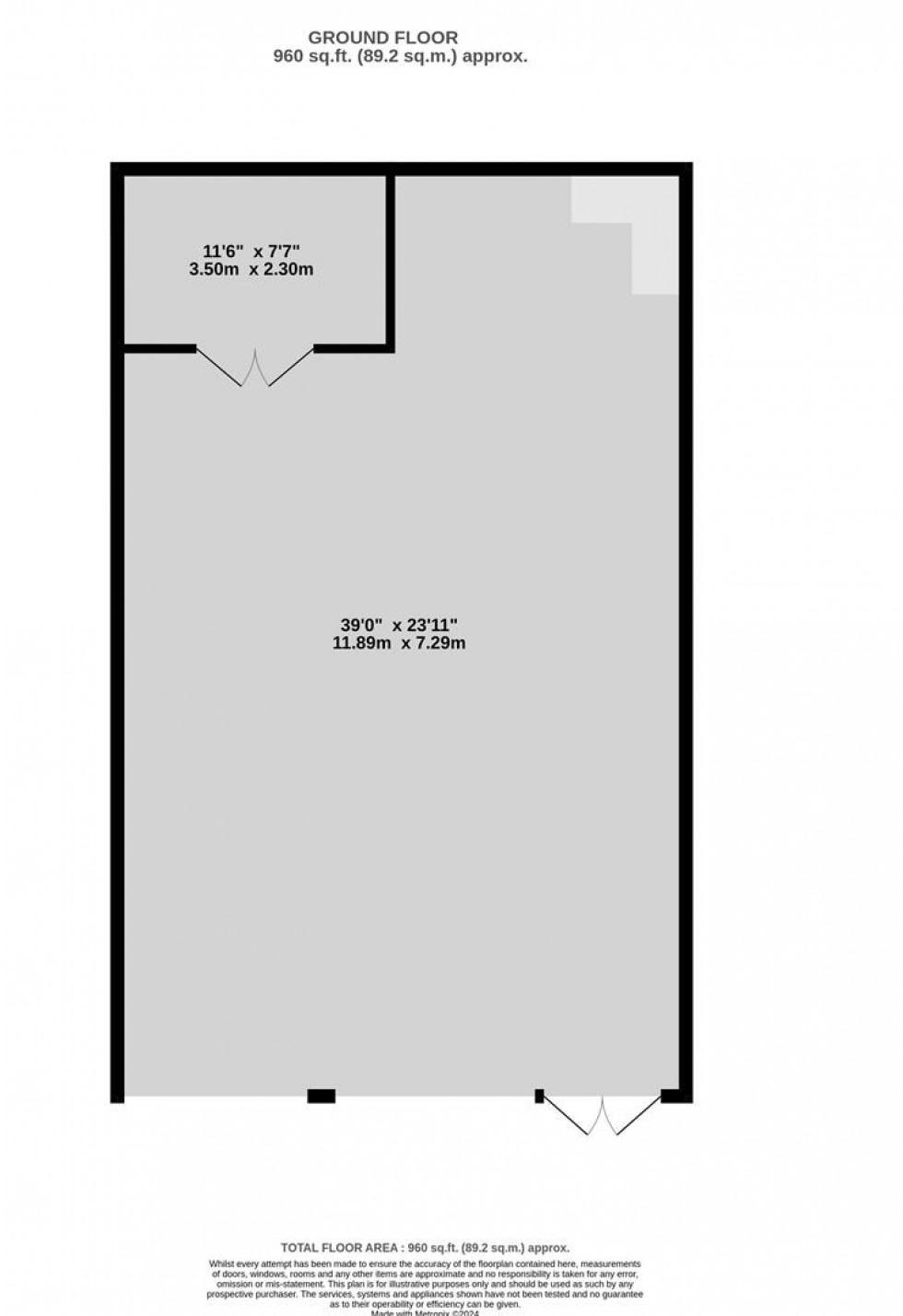 Floorplan for Clanage Road, Bower Ashton, Bristol