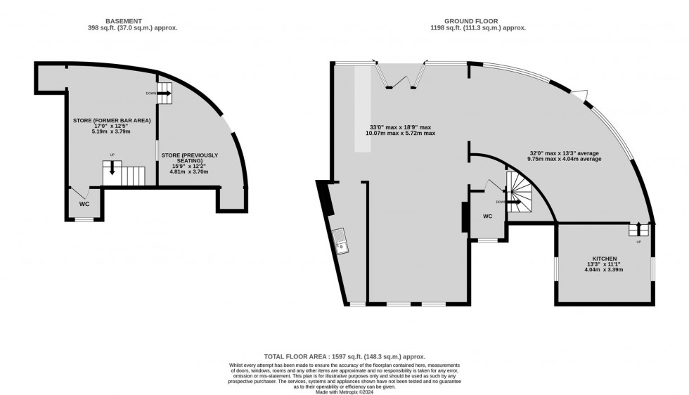 Floorplan for Hill Road, Clevedon