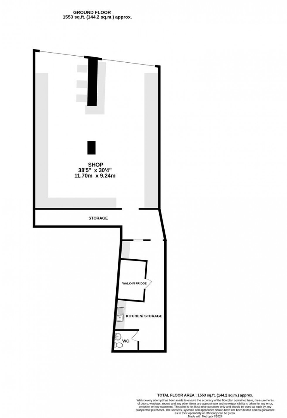 Floorplan for East Street, Bedminster, Bristol