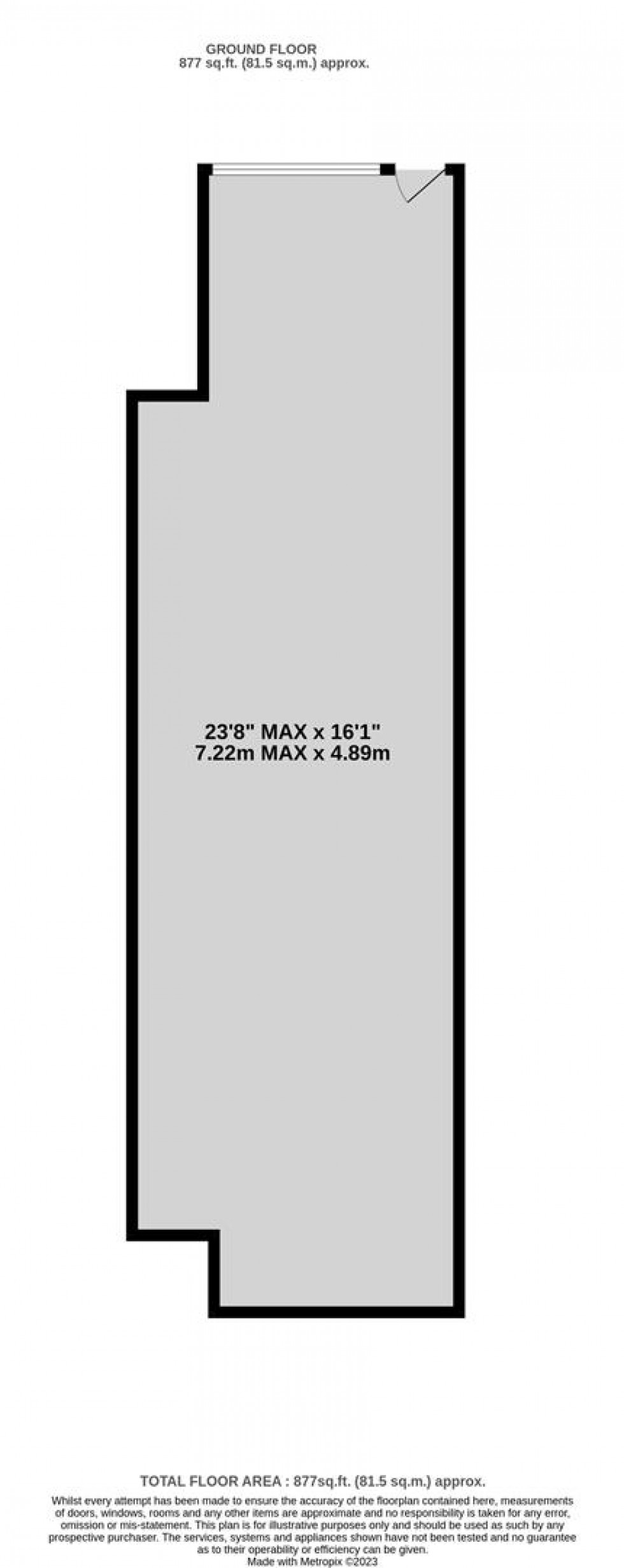 Floorplan for East Street, Bedminster, Bristol