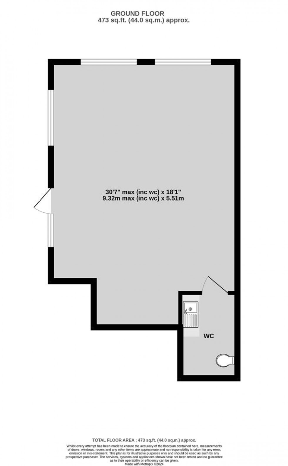 Floorplan for Arnos Vale