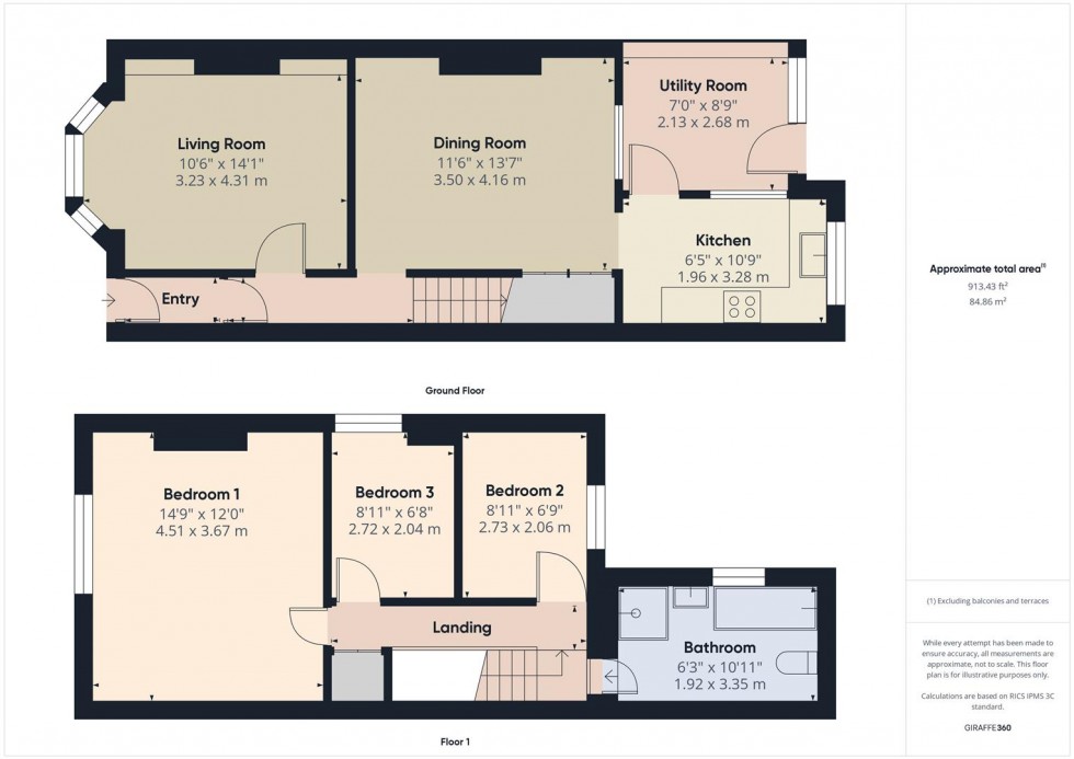 Floorplan for Two Mile Hill Road, Kingswood, Bristol