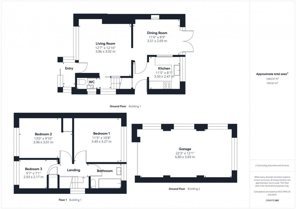 Floorplan for Allerton Crescent, Whitchurch, Bristol