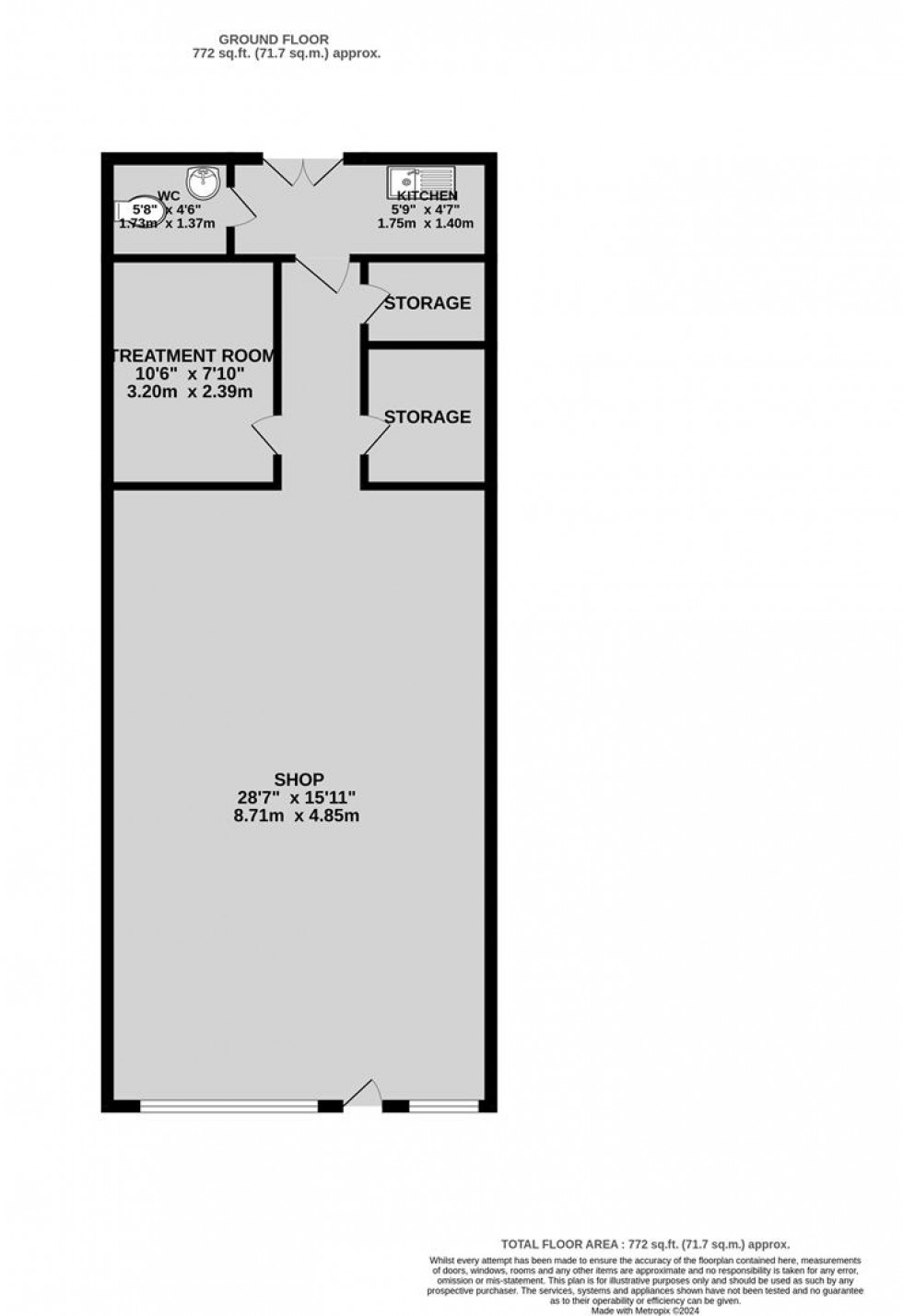 Floorplan for The Square, Broad Street, Staple Hill, Bristol