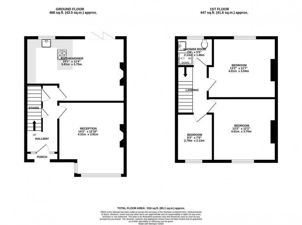 Floorplan for Metford Place | Redland