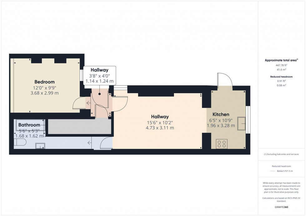 Floorplan for Harcourt Road, Redland, Bristol