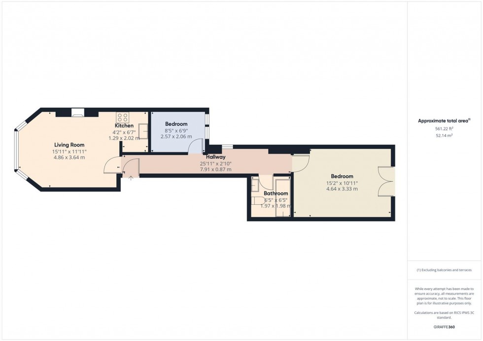 Floorplan for Harcourt Road, Redland, Bristol