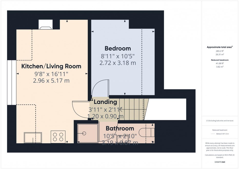 Floorplan for Harcourt Road, Redland, Bristol