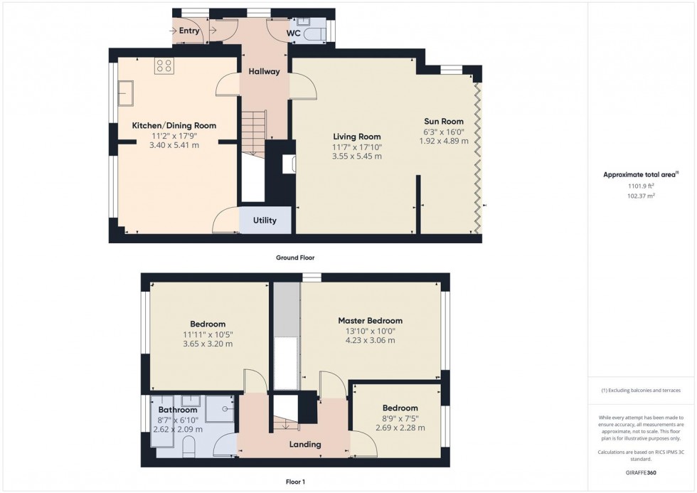 Floorplan for Greenridge Close, Bishopsworth, Bristol