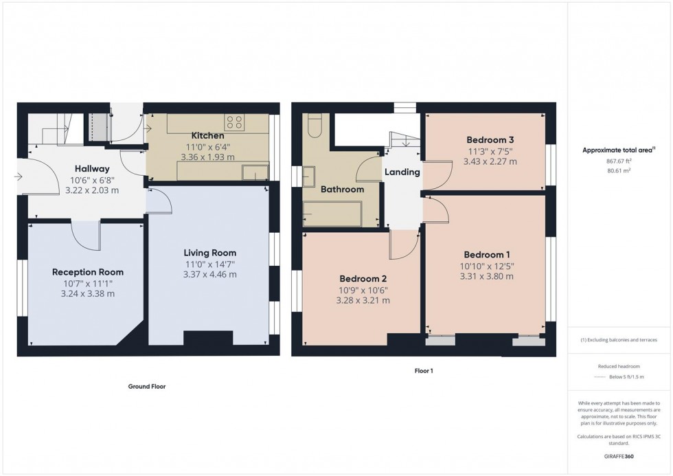 Floorplan for Field Road, Kingswood, Bristol