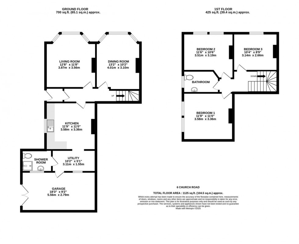 Floorplan for Church Road, Horfield, Bristol