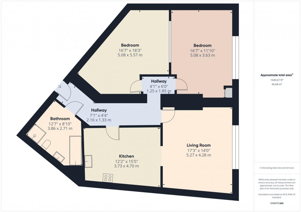 Floorplan for Braggs Lane, Bristol