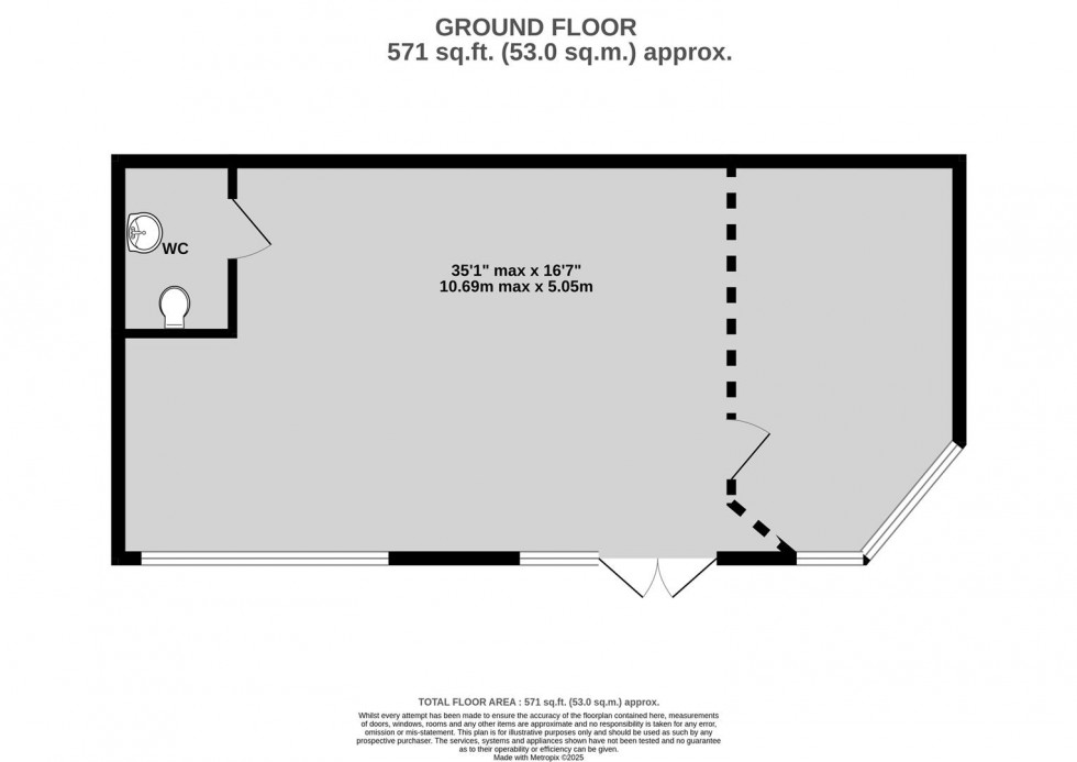 Floorplan for Paintworks, Arnos Vale, Bristol