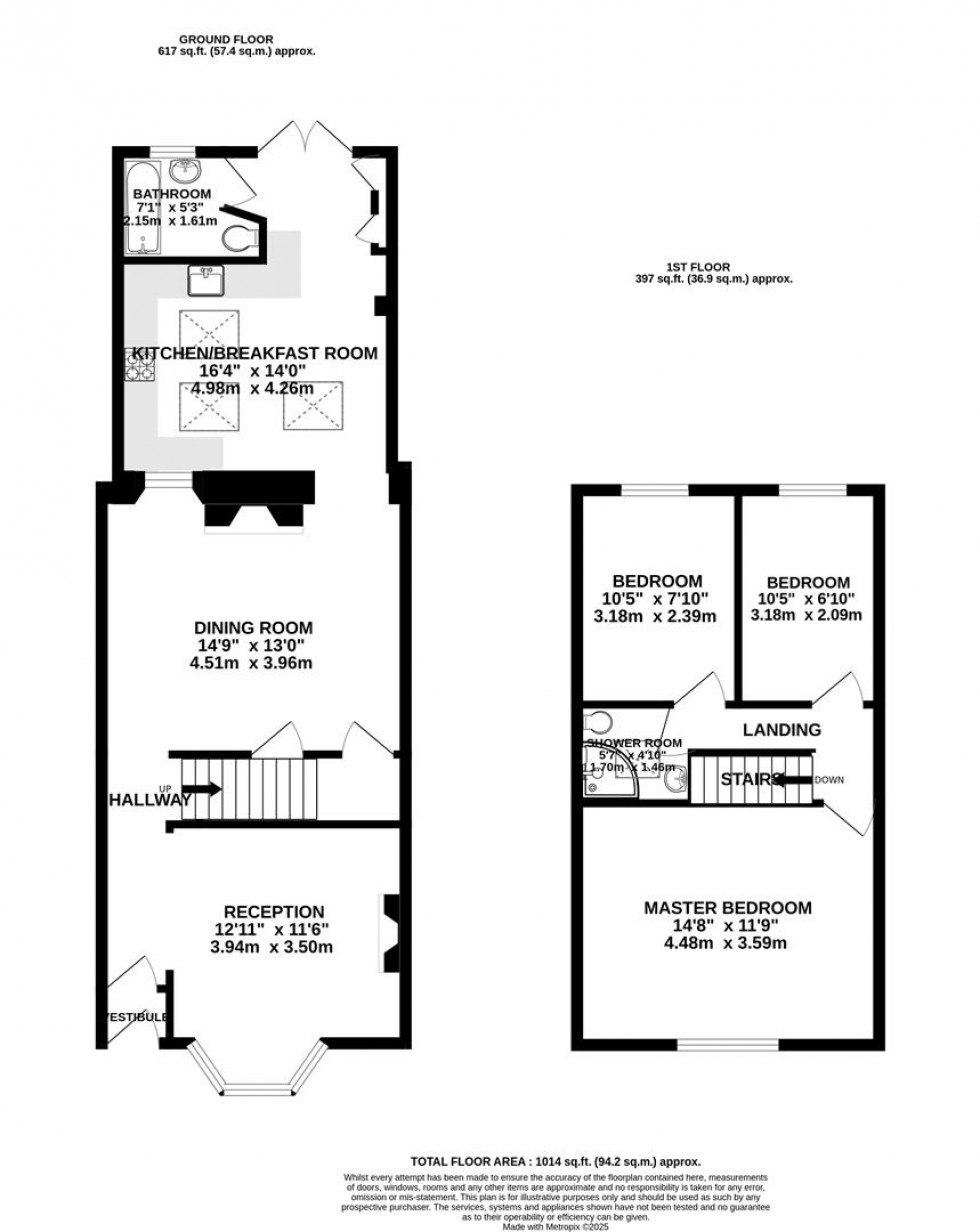 Floorplan for Mayfield Park South, Bristol