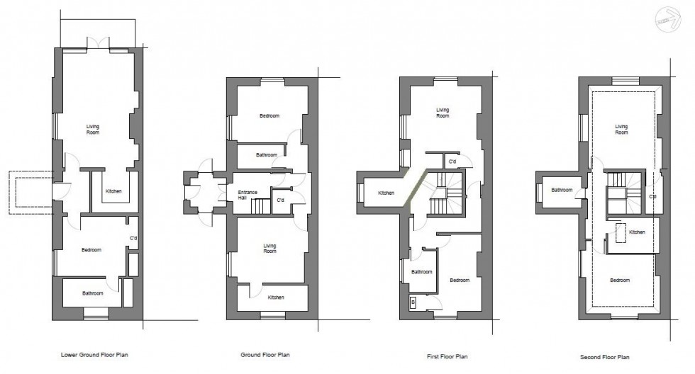 Floorplan for Gordon Road, Clifton, Bristol