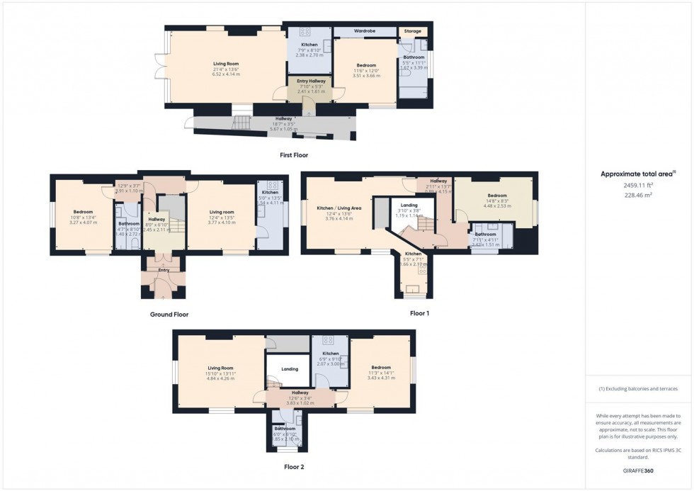 Floorplan for Gordon Road, Clifton, Bristol