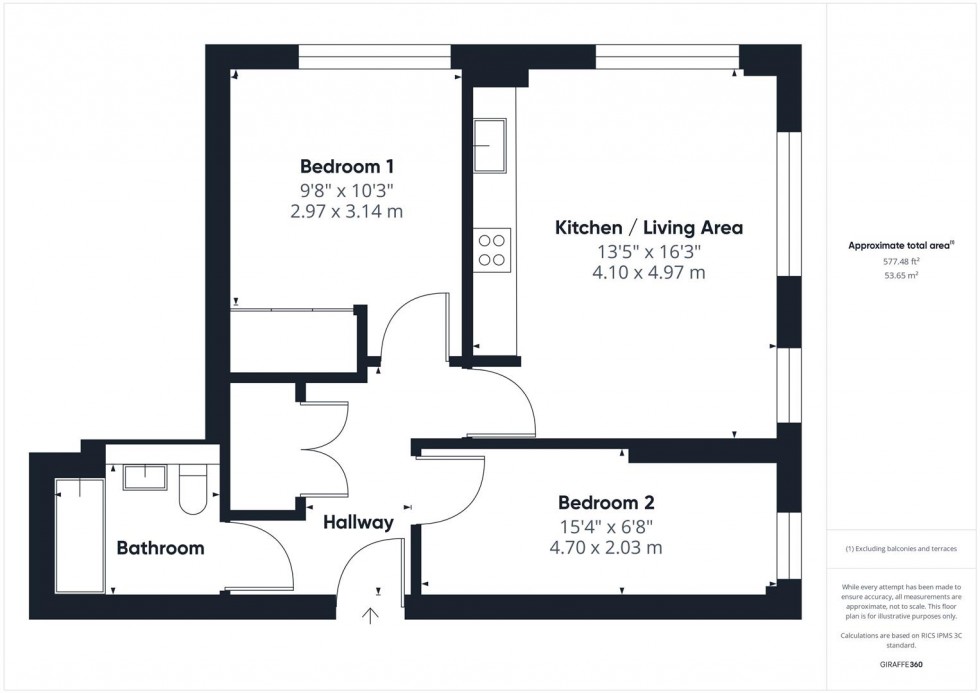 Floorplan for Paintworks, Arnos Vale, Bristol