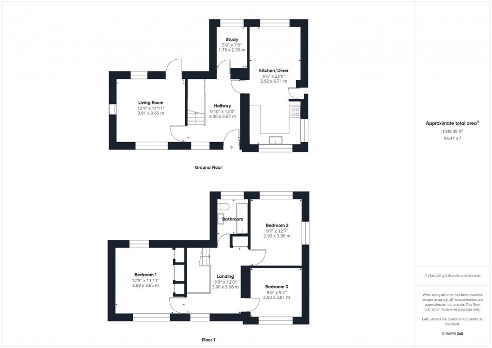 Floorplan for Church Road, Oldbury-On-Severn, Bristol