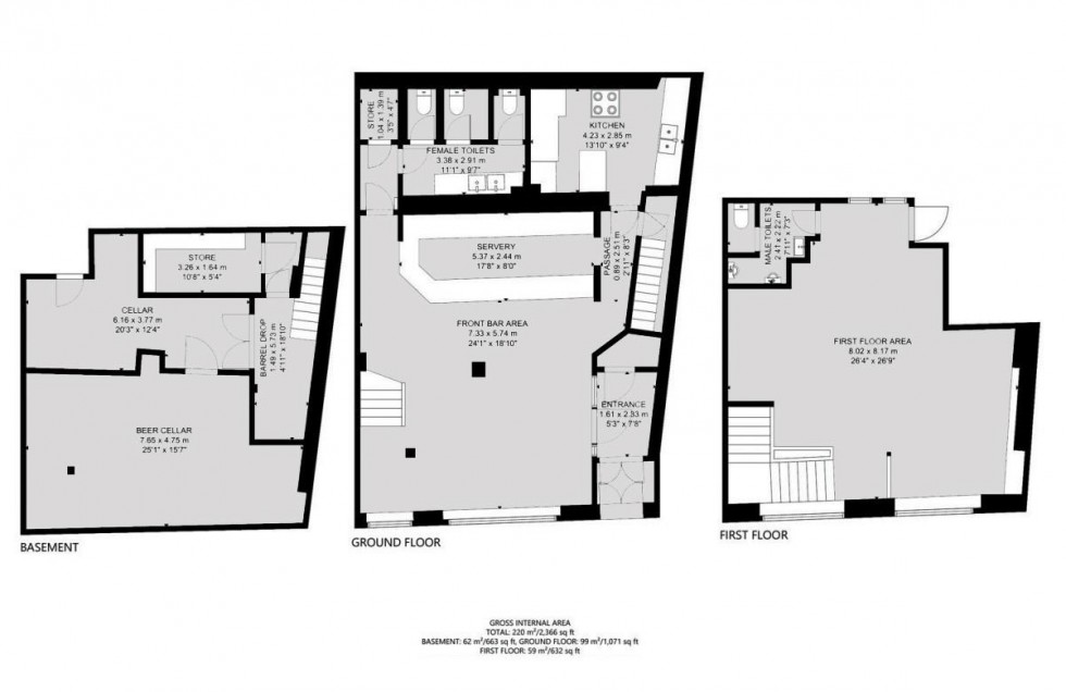 Floorplan for Gloucester Road, Bishopston, Bristol