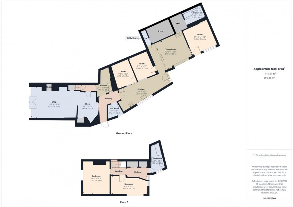 Floorplan for TAKEAWAY & FLAT - North Street, Wellington