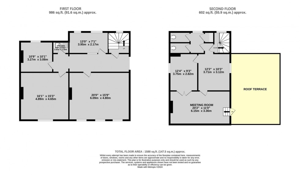 Floorplan for Period Offices in Clifton, Bristol